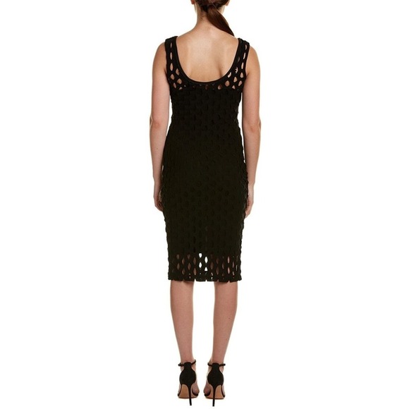 NWT Tracy Reese Black Fitted Tank Midi Dress Size Small $348 - Picture 2 of 9